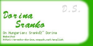 dorina sranko business card